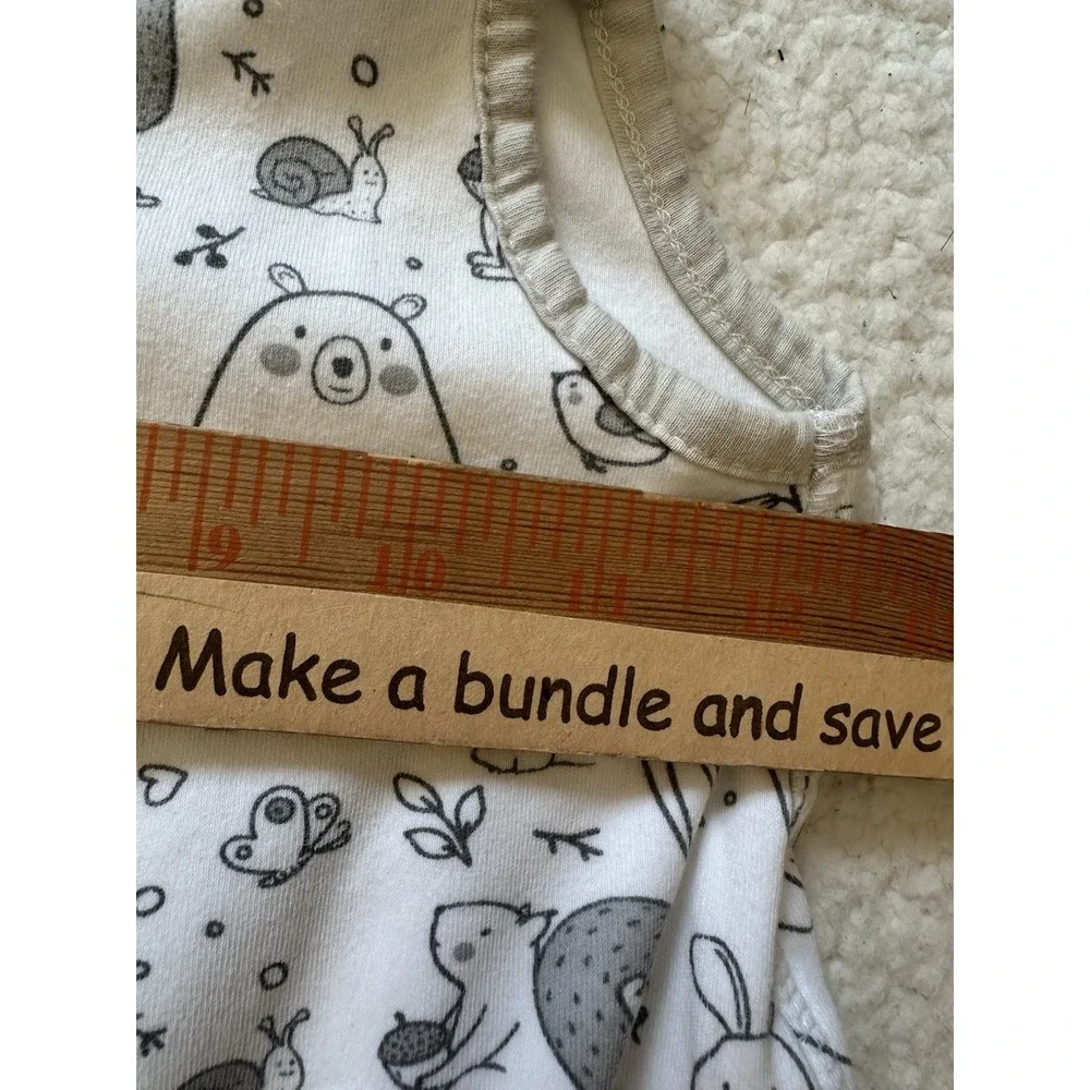 Mama Cheetah Wearable Blanket Size Medium 6-12 Months Gray Animal Print Organic